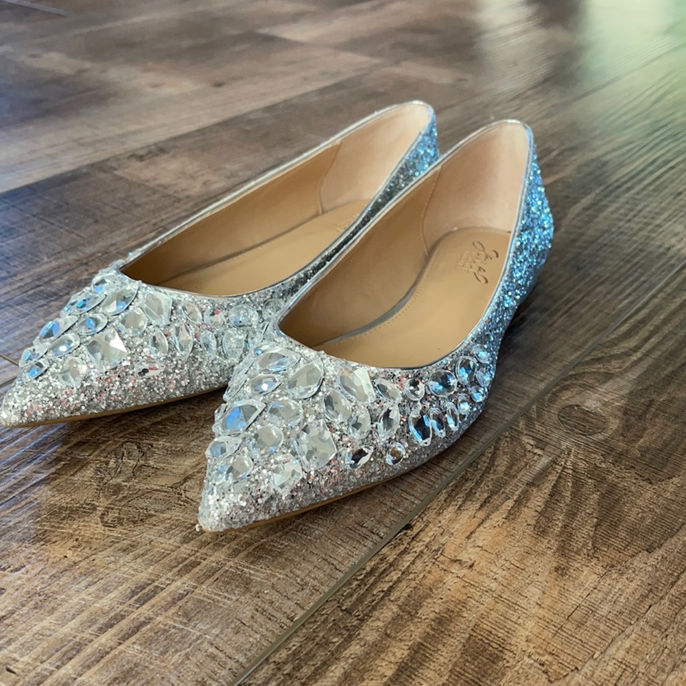 Jewel Badgley Mischka shoes. Stunning sparkle!